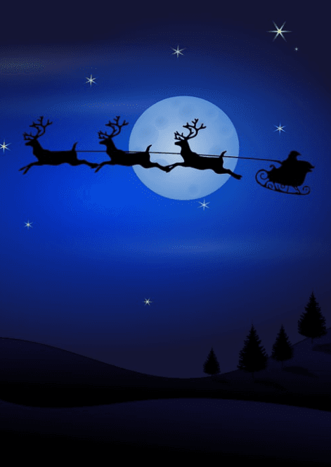 Christmas Moon Sleds